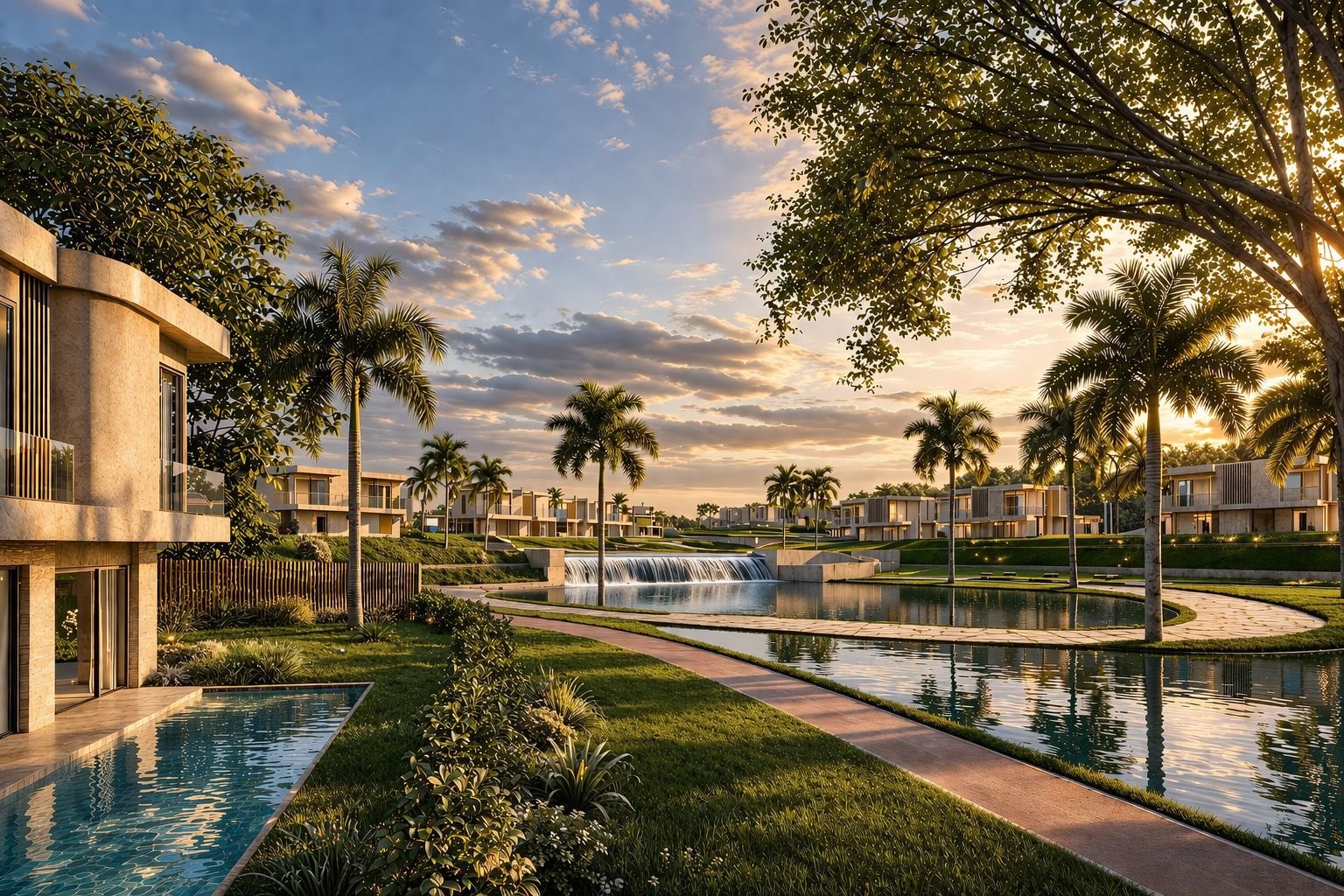 The Hillage Sheikh Zayed masterplan green spaces