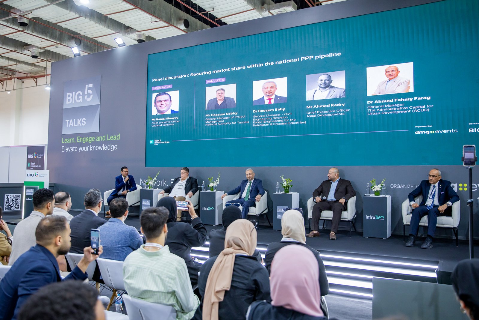 Construction professionals attend a Big 5 Talks session at Big 5 Construct Egypt